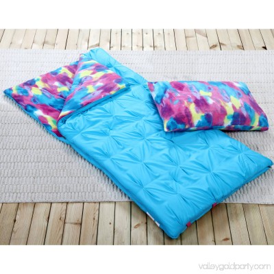 VCNY Home 2-Piece Riley Sleeping Bag with Plush Pillowcase, Multiple Colors Available 563466103